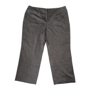 Levine Classics Women’s Gray Pinstripe Dress Pants | 24W